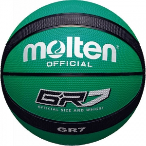 몰텐 - GR7-GK 농구공 7호/고무/녹색&amp;검정
